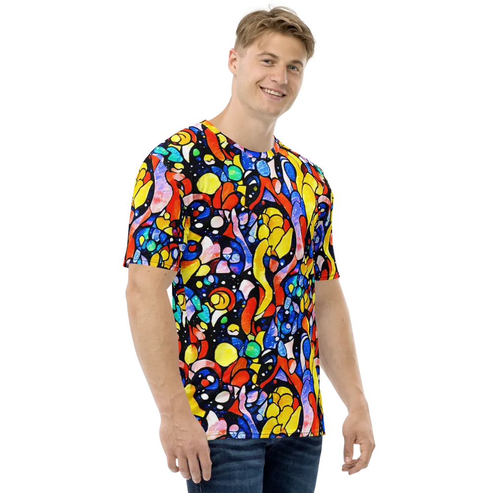 Supernova Symphony on Men's Crew Neck T-Shirt — Right