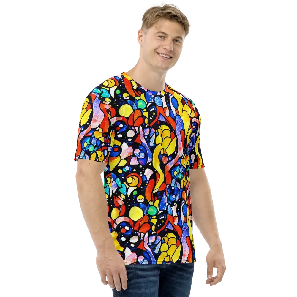 Supernova Symphony on Men's Crew Neck T-Shirt — Right