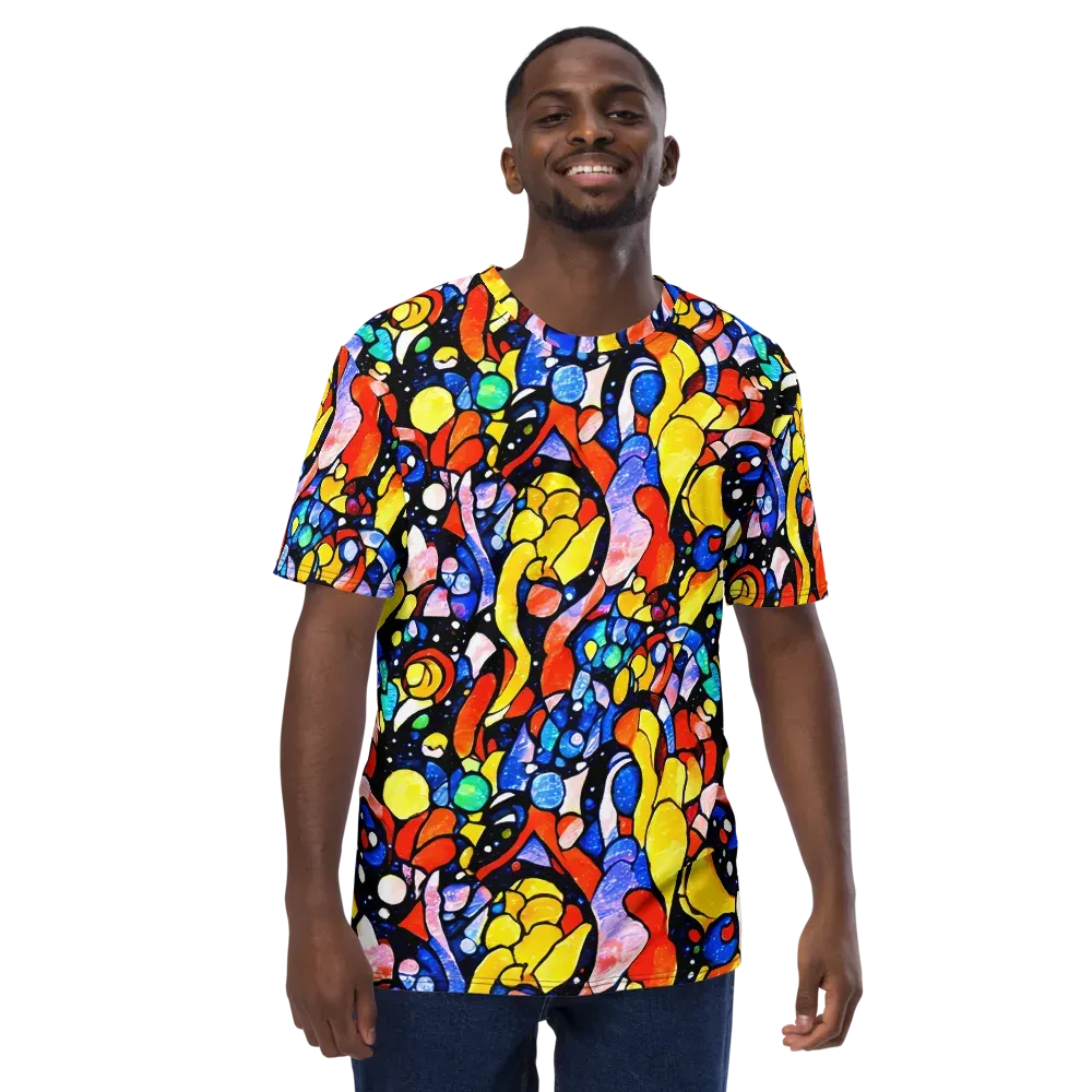 Supernova Symphony on Men's Crew Neck T-Shirt — Front