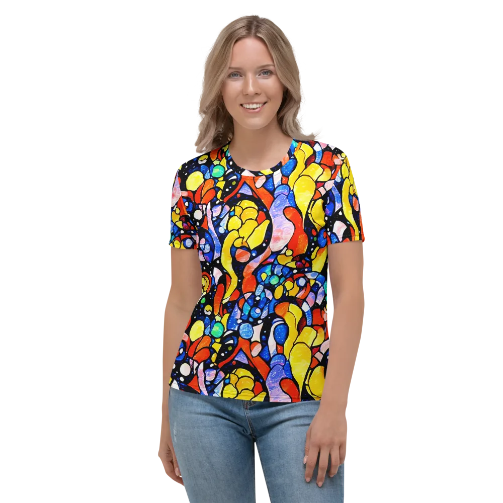 Supernova Symphony on Women's Crew Neck T-Shirt — Front