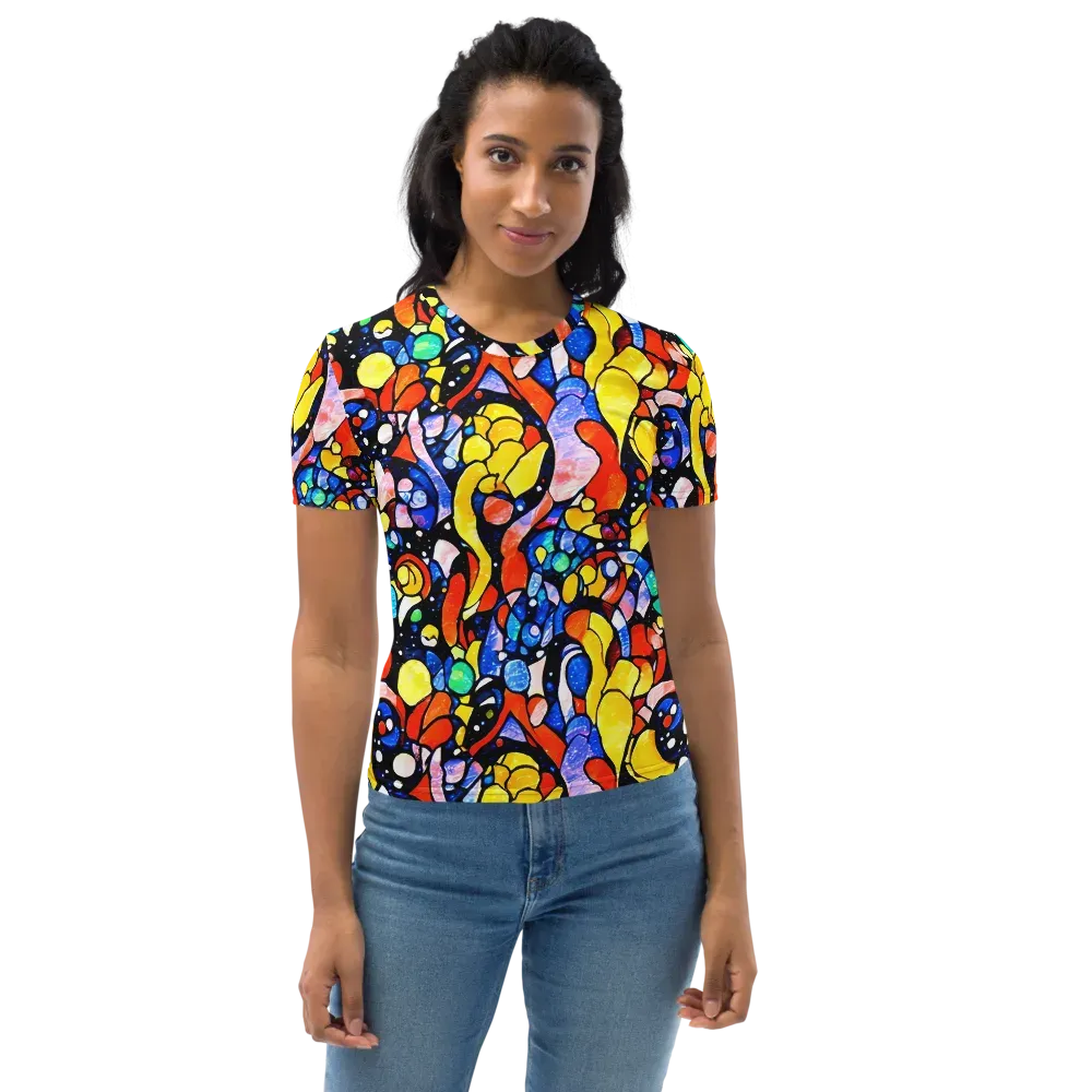 Supernova Symphony on Women's Crew Neck T-Shirt — Front