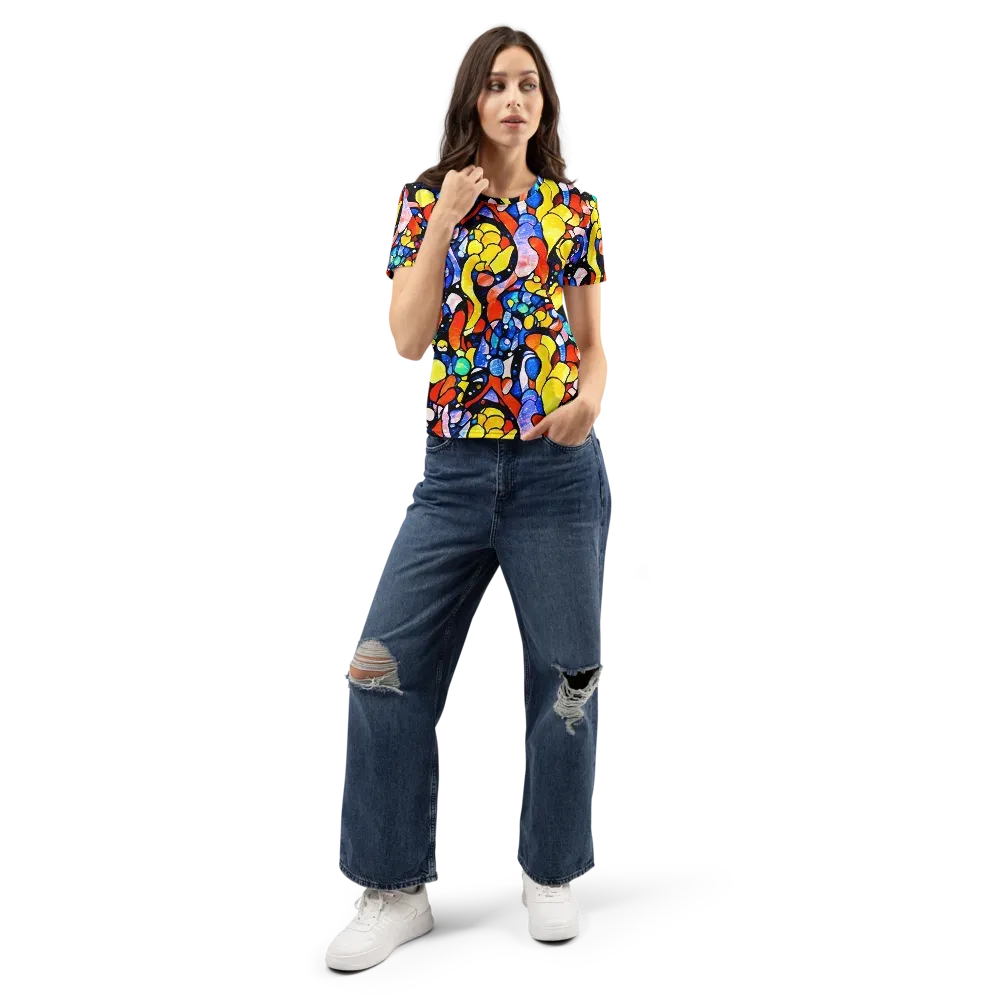 Supernova Symphony on Women's Crew Neck T-Shirt — Front