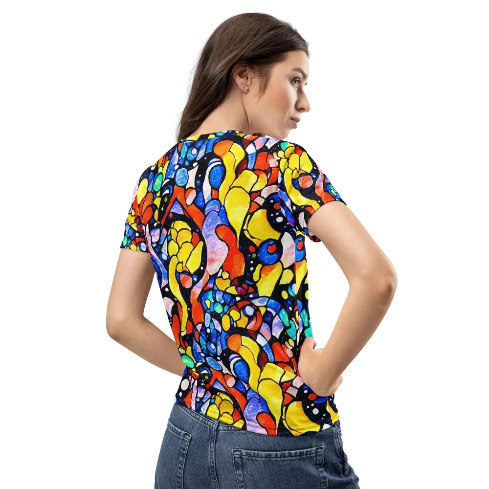 Supernova Symphony on Women's Crew Neck T-Shirt — Back