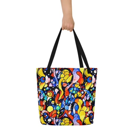 Supernova Symphony on a Large Tote Bag W/ Pocket