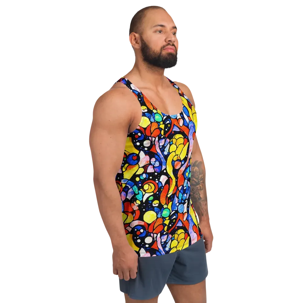 Supernova Symphony on Men's Tank Top — Right Front
