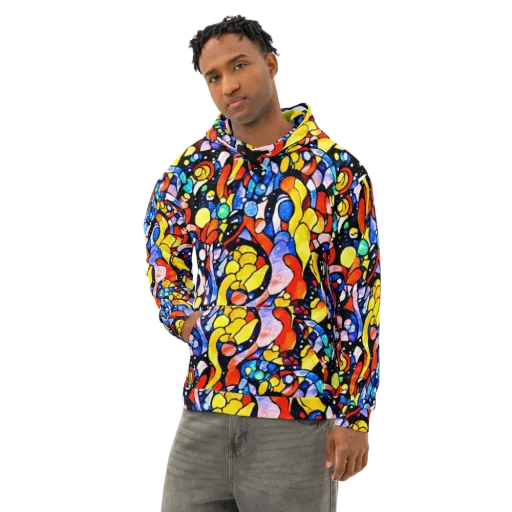 Supernova Symphony on a Cotton Hoodie