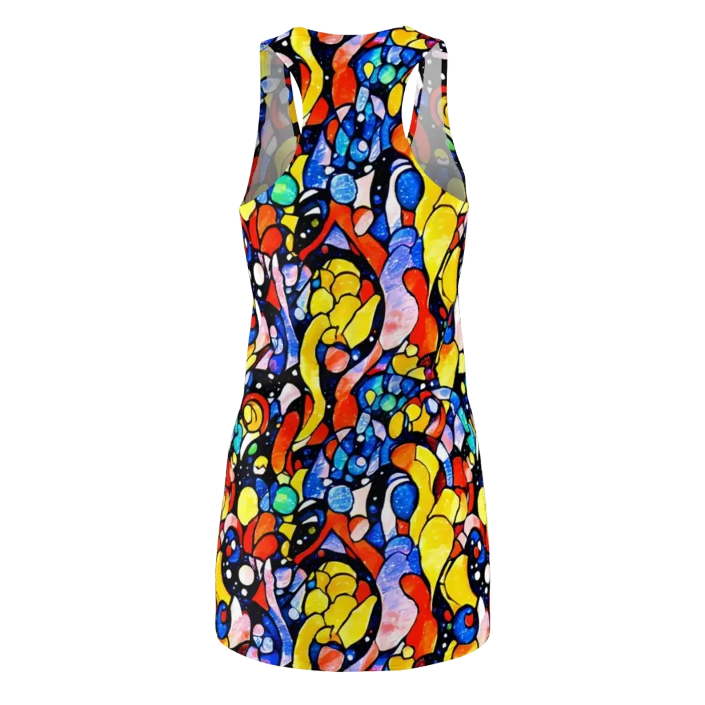Supernova Symphony on Racerback Dress — Back