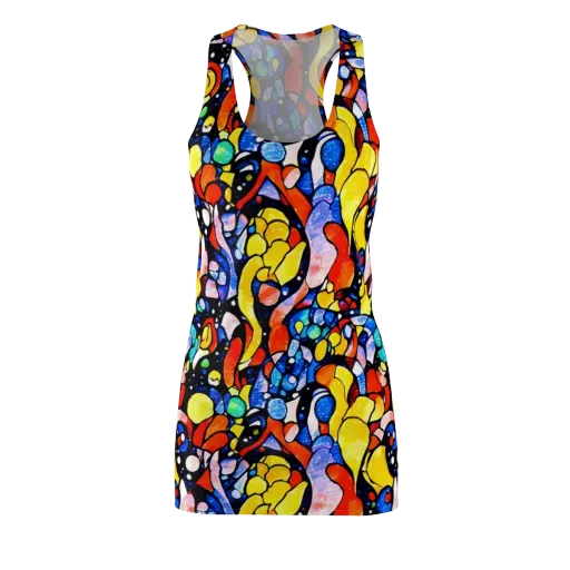 Supernova Symphony on a Racerback Dress
