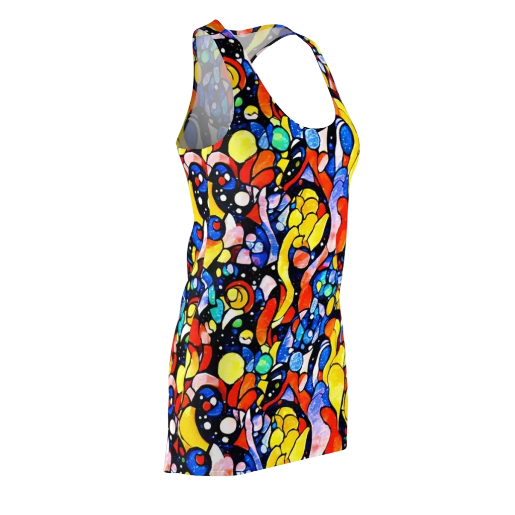 Supernova Symphony on Racerback Dress — Front Side