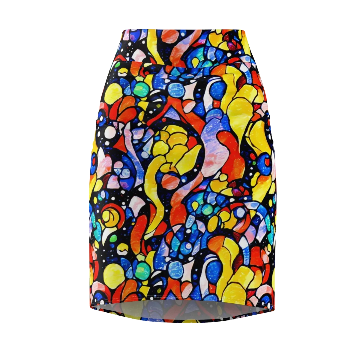 Supernova Symphony on Pencil Skirt — Front
