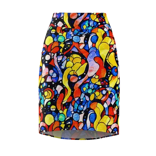 Supernova Symphony on a Pencil Skirt