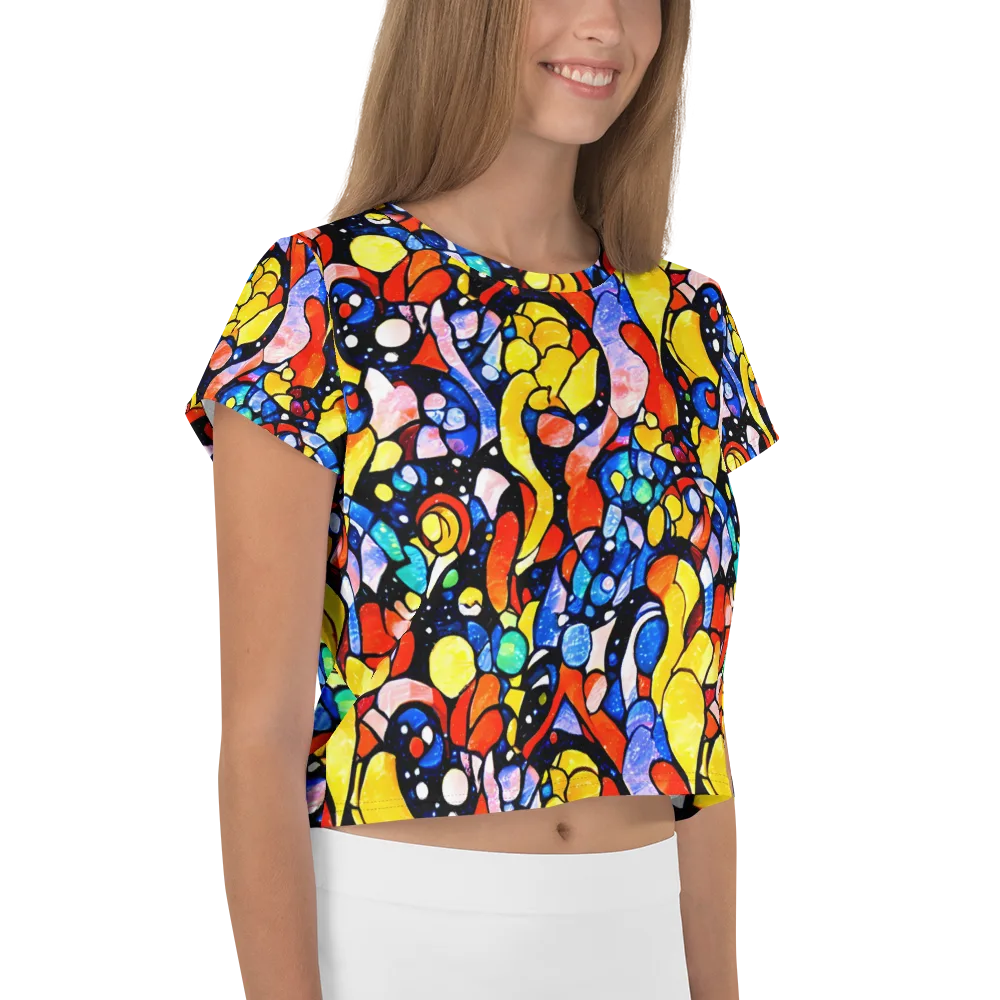 Supernova Symphony on Crop Tee — Right