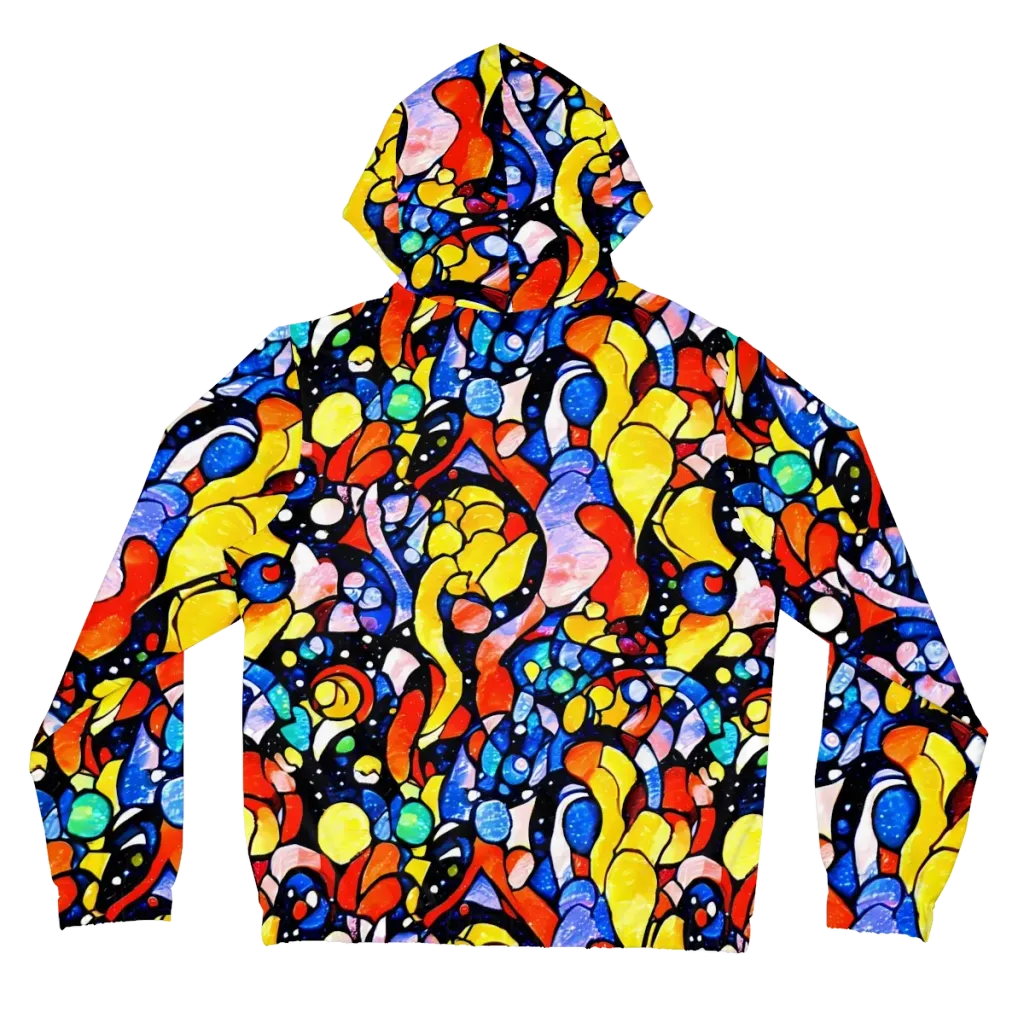 Supernova Symphony on Women's Full-Zip Hoodie — Back