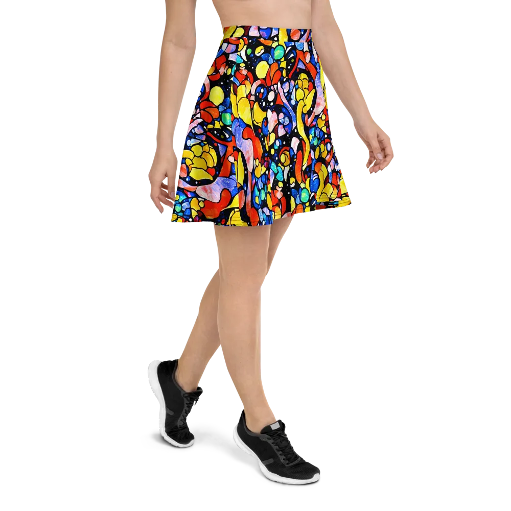 Supernova Symphony on Skater Skirt — Right