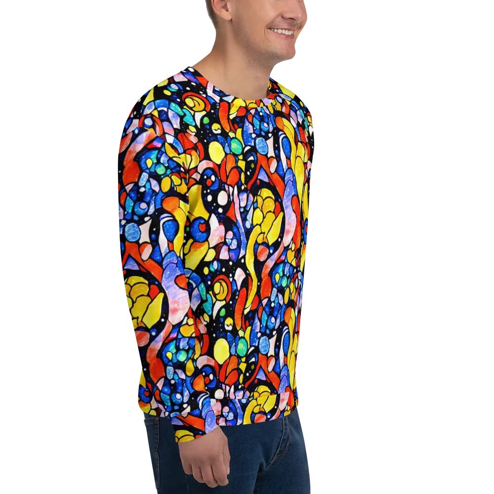 Supernova Symphony on Sweatshirt — Right Front