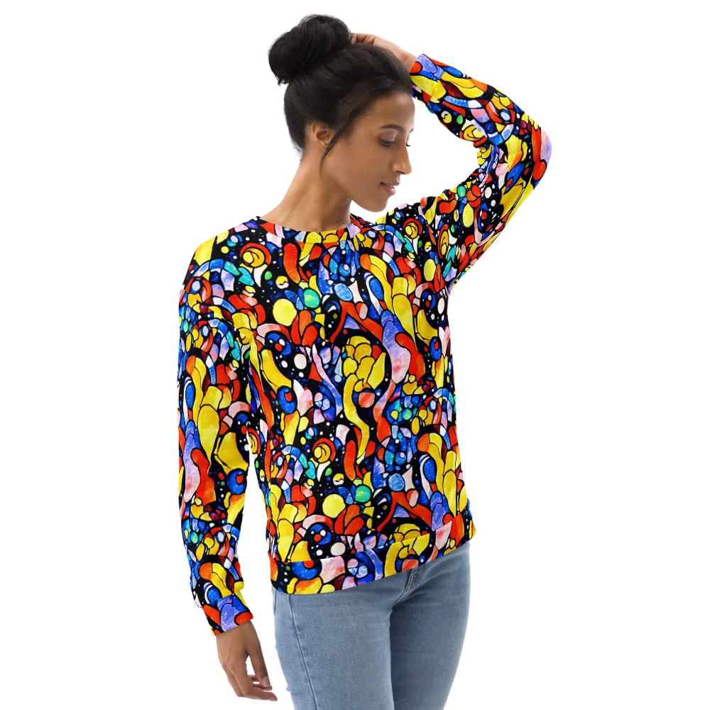 Supernova Symphony on Sweatshirt — Right Front