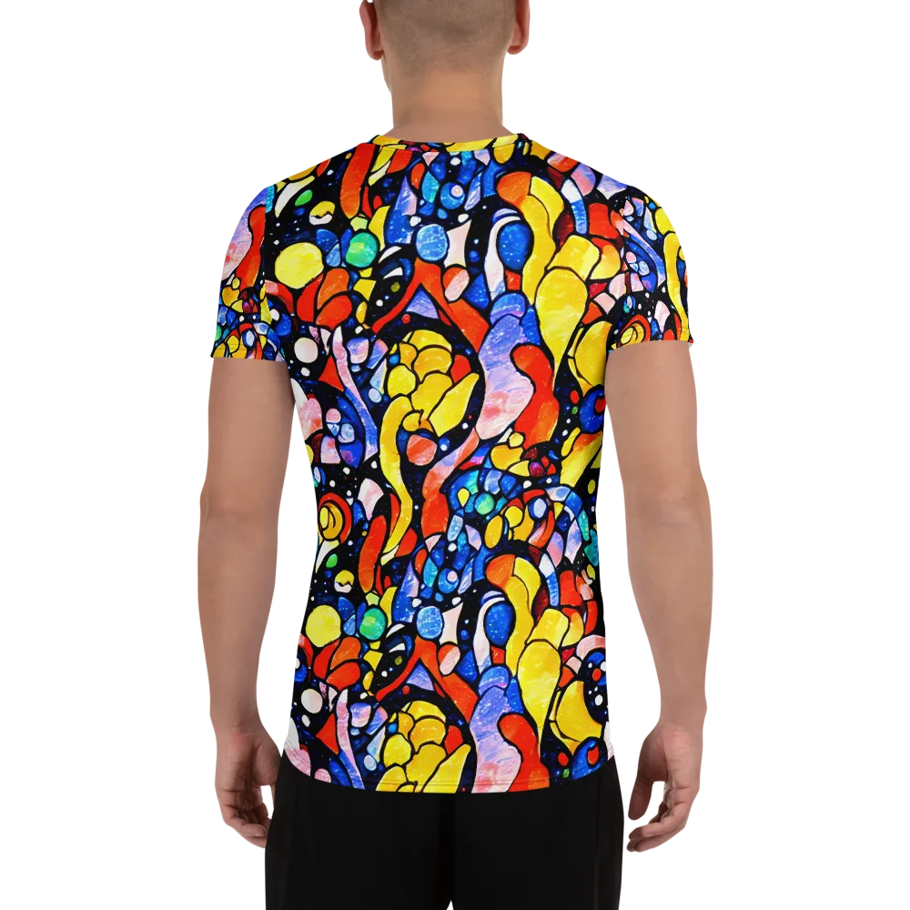 Supernova Symphony on Men's Athletic T-Shirt — Back