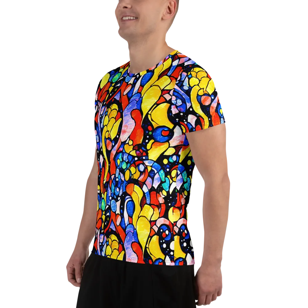 Supernova Symphony on Men's Athletic T-Shirt — Left