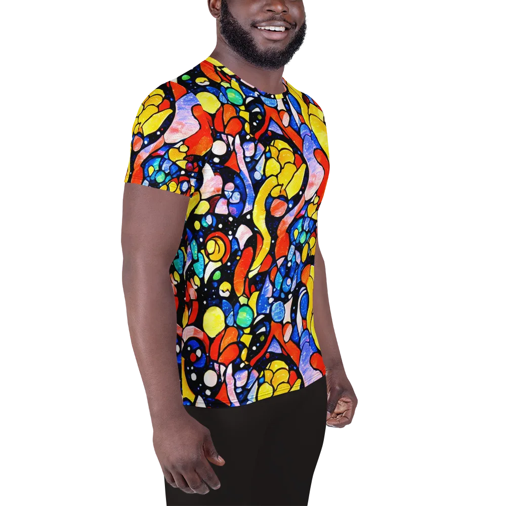 Supernova Symphony on Men's Athletic T-Shirt — Right