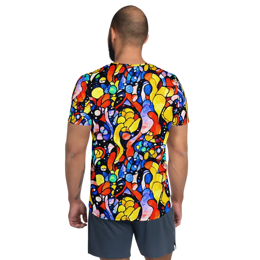 Supernova Symphony on Men's Athletic T-Shirt — Back