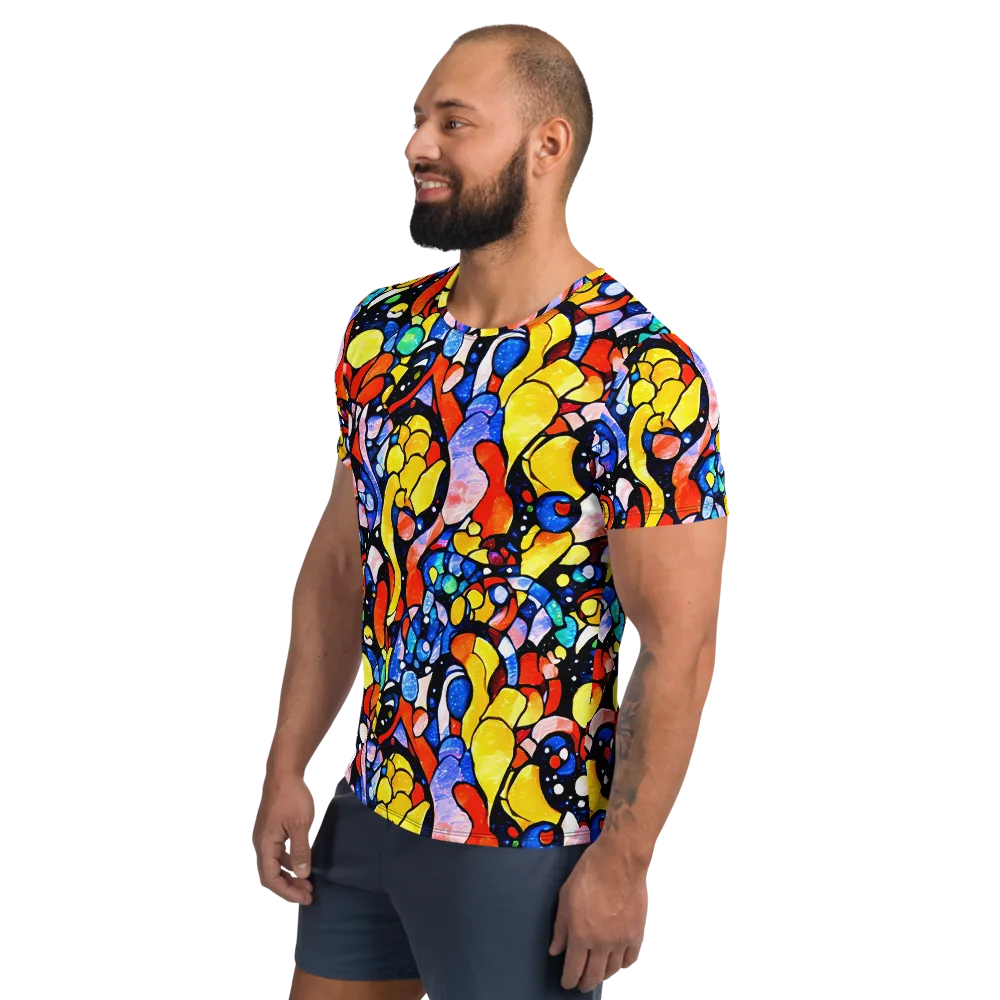 Supernova Symphony on Men's Athletic T-Shirt — Left