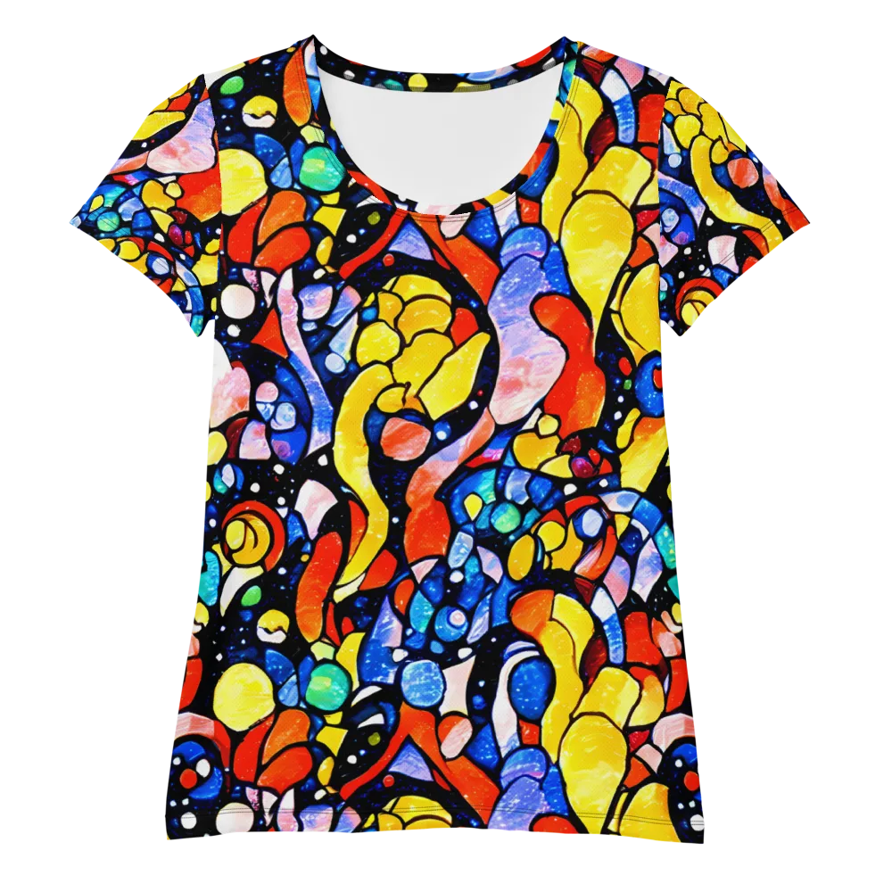 Supernova Symphony on Women's Athletic T-Shirt — Front