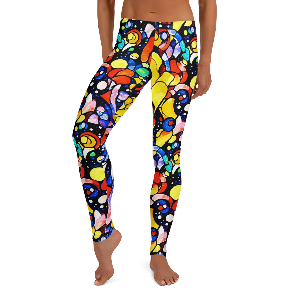 Supernova Symphony on Leggings — Front