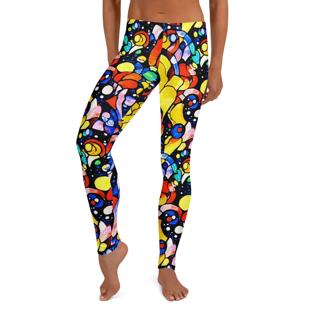 Supernova Symphony on Leggings — Front