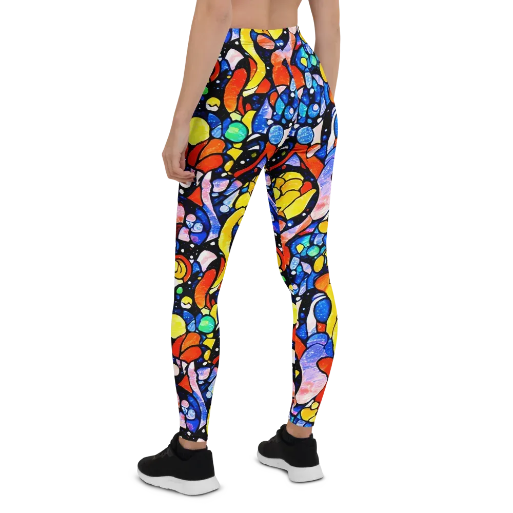 Supernova Symphony on Leggings — Back