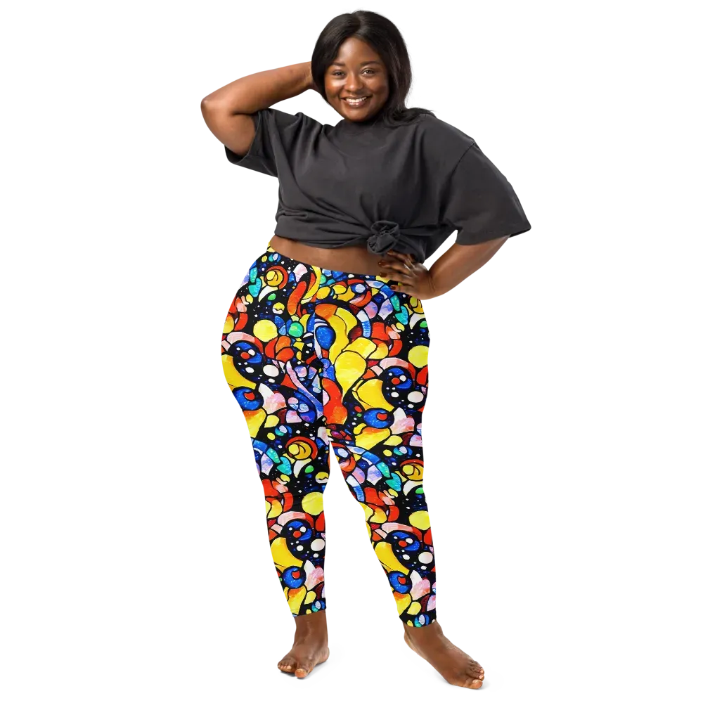 Supernova Symphony on Leggings — Front