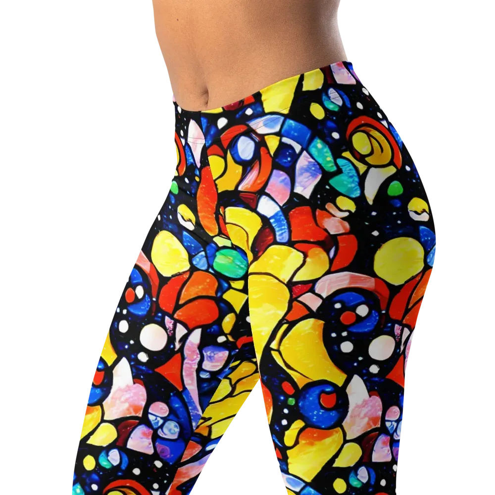 Supernova Symphony on Leggings — Left Front