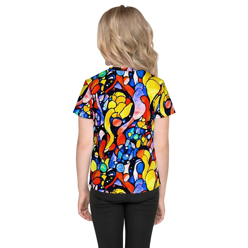 Supernova Symphony on Kids Crew Neck T-Shirt — Back