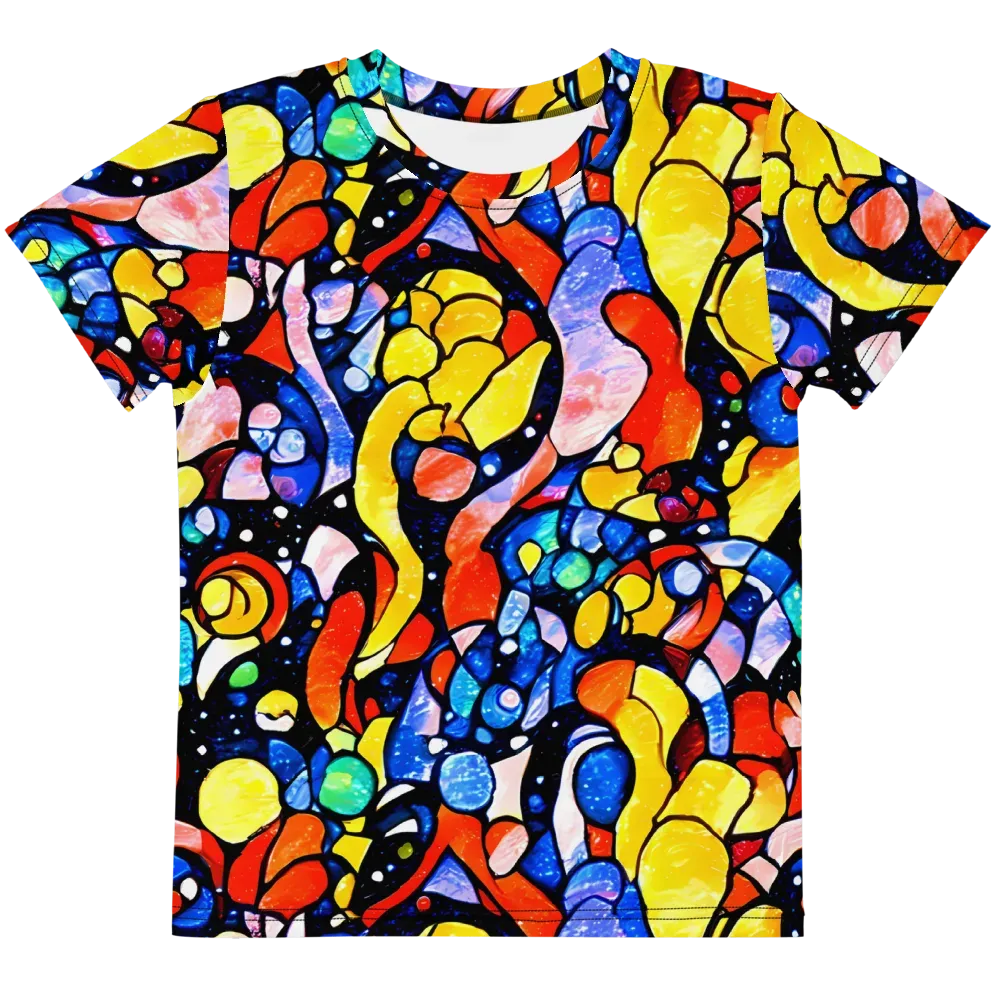 Supernova Symphony on Kids Crew Neck T-Shirt — Front