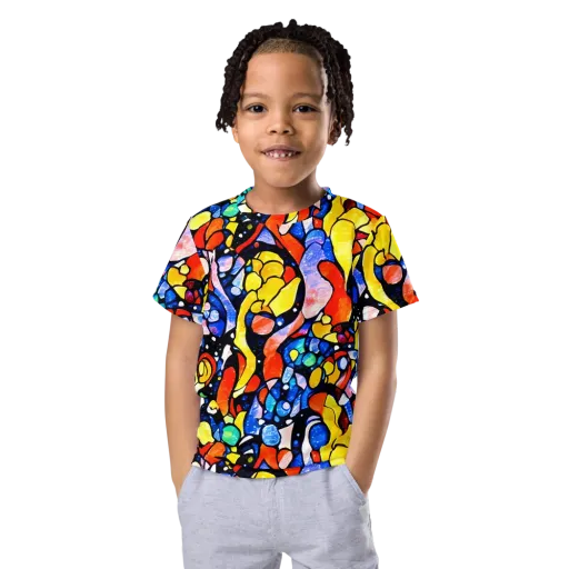 Supernova Symphony on a Kids Crew Neck T-Shirt