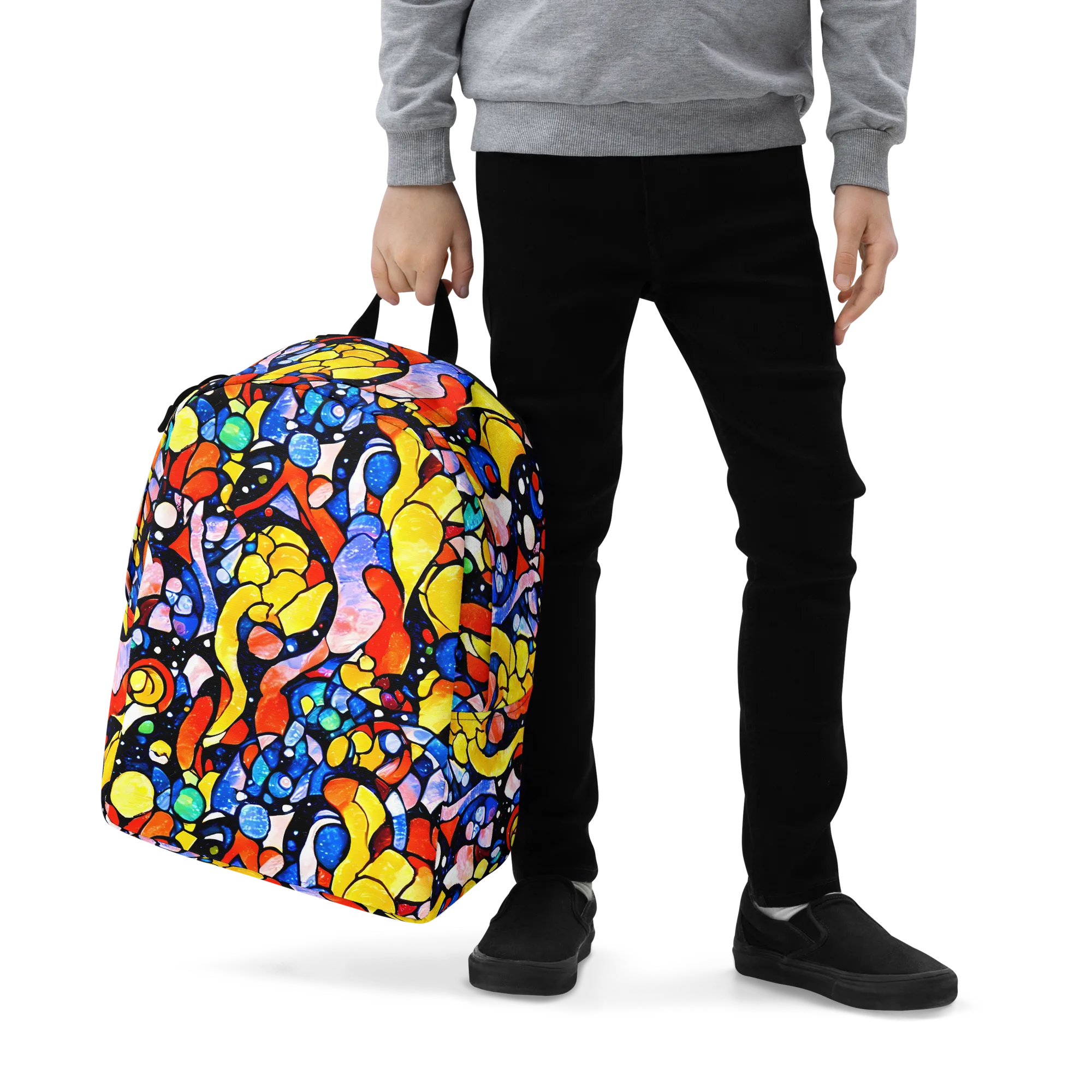 Supernova Symphony on Minimalist Backpack — Zoomed-in