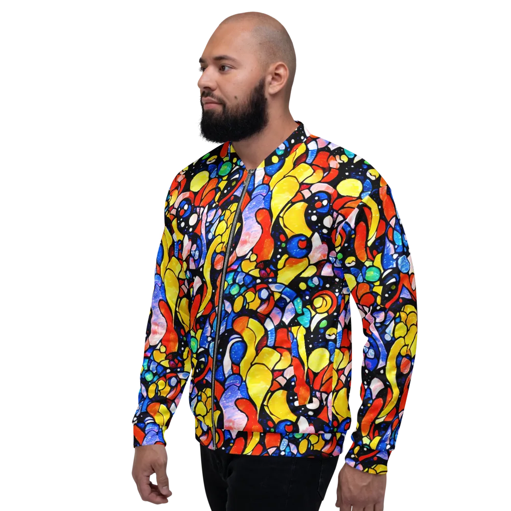 Supernova Symphony on Bomber Jacket — Left
