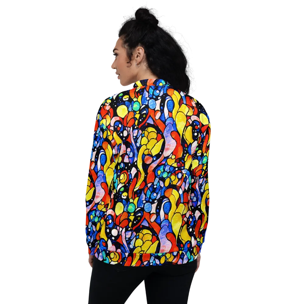 Supernova Symphony on Bomber Jacket — Back