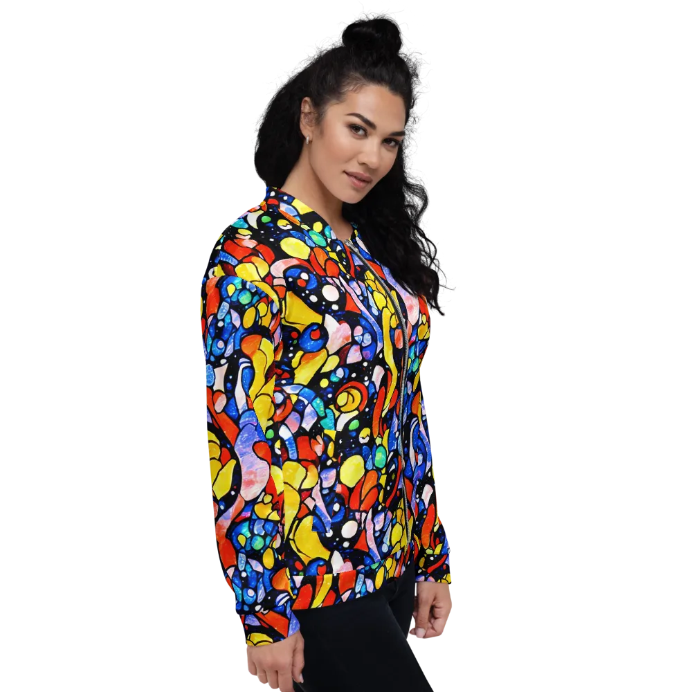 Supernova Symphony on Bomber Jacket — Right