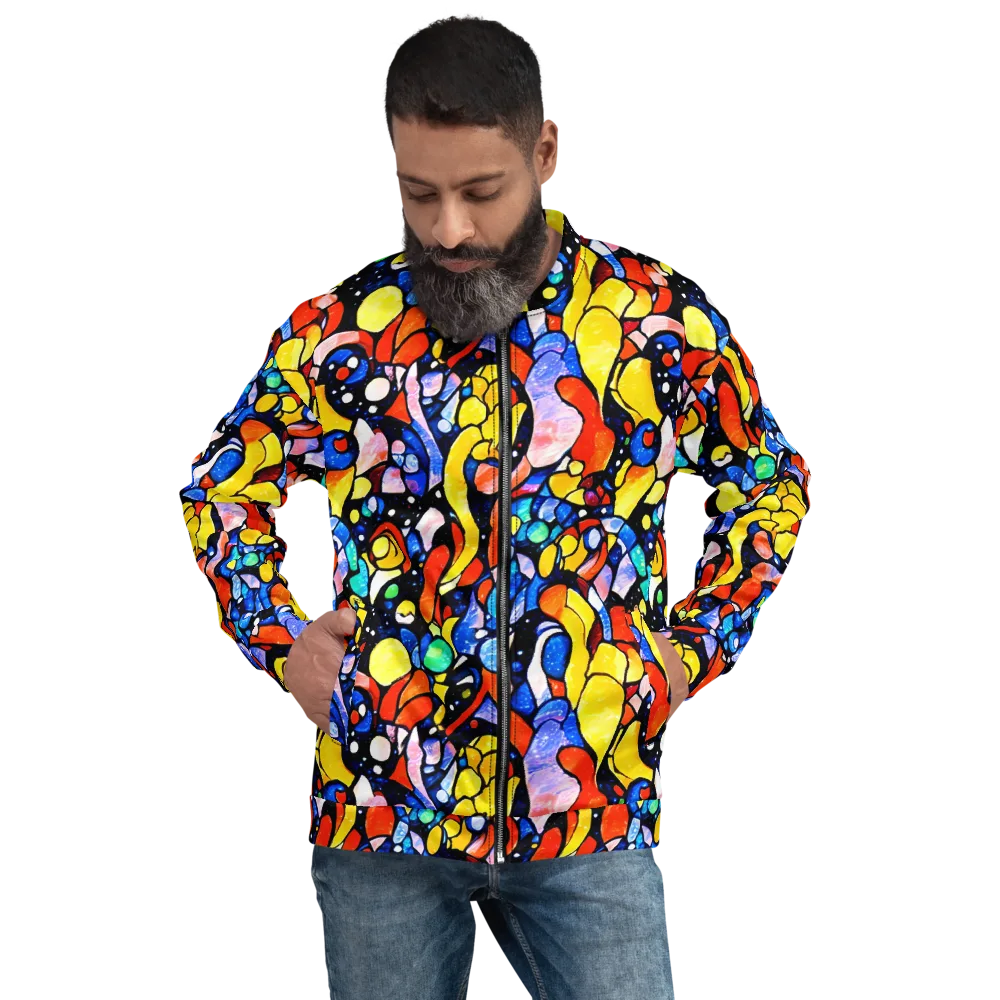 Supernova Symphony on Bomber Jacket — Front