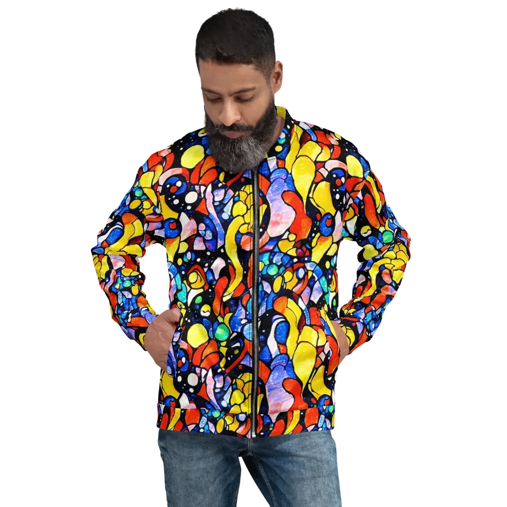 Supernova Symphony on Bomber Jacket — Front