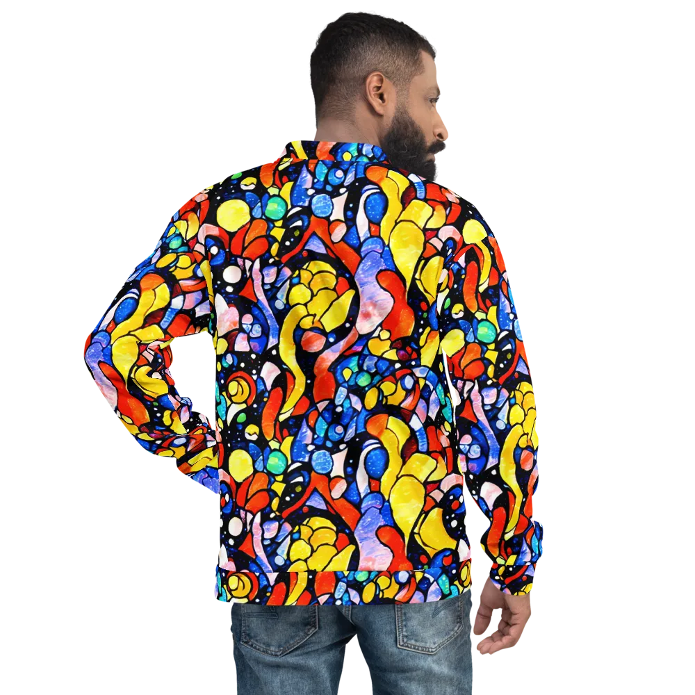 Supernova Symphony on Bomber Jacket — Back