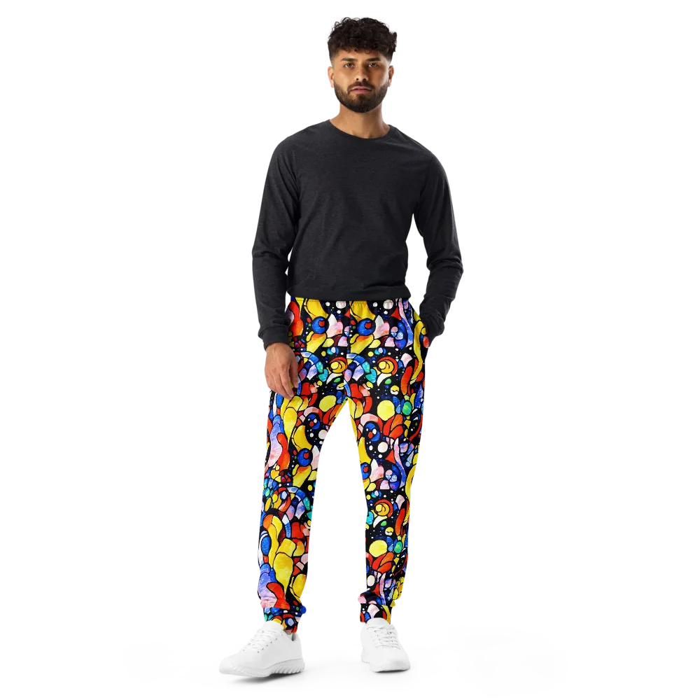 Supernova Symphony on Men's Joggers — Front
