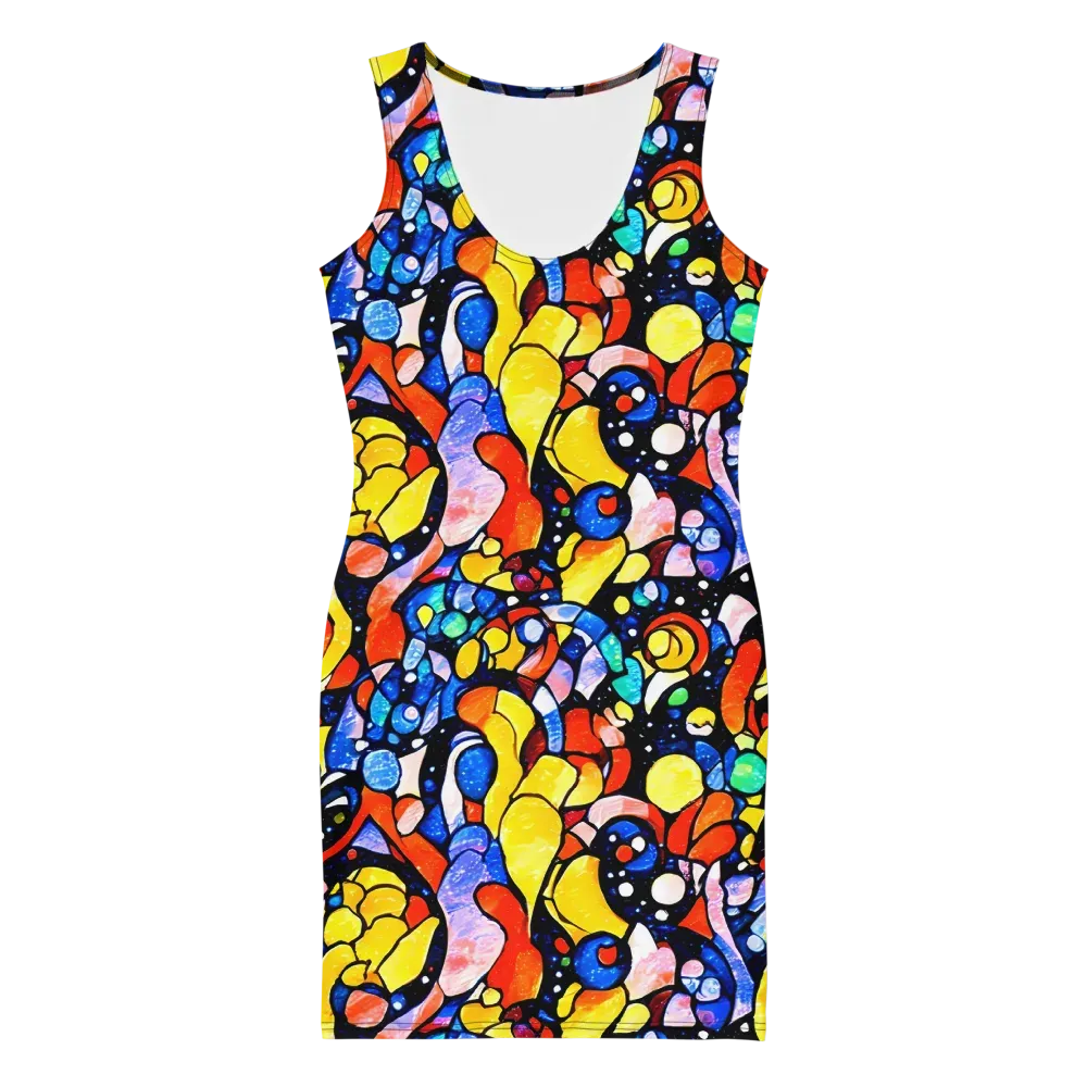 Supernova Symphony on Bodycon Dress — Front