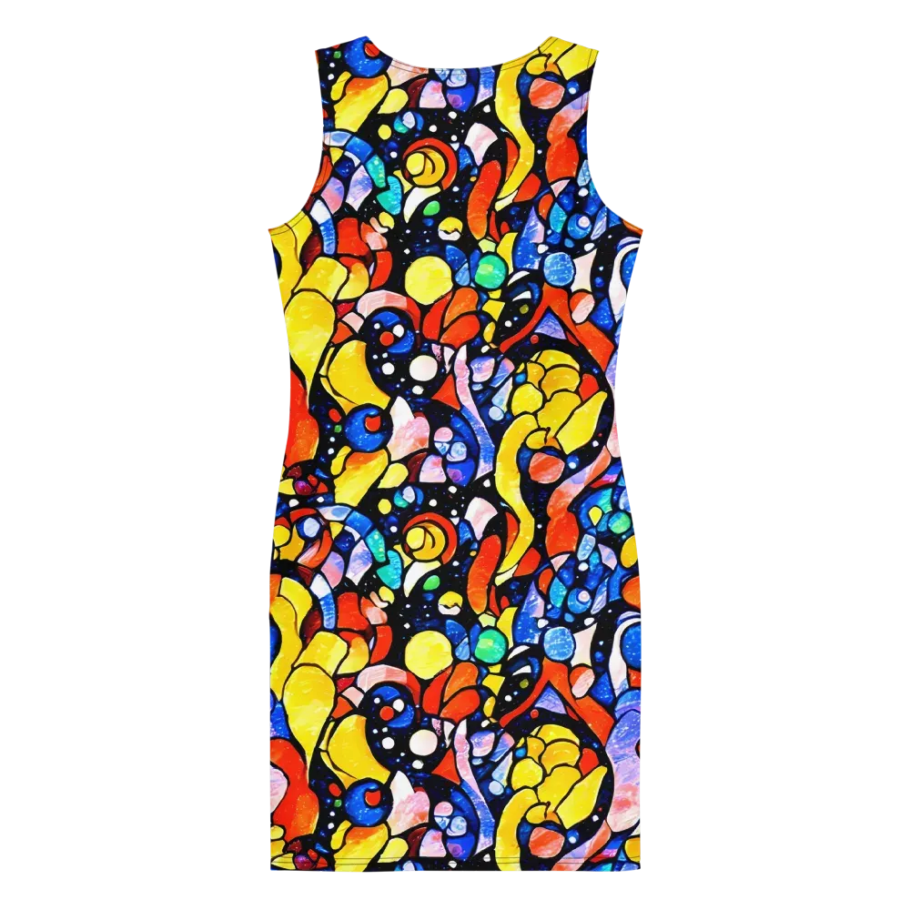 Supernova Symphony on Bodycon Dress — Back