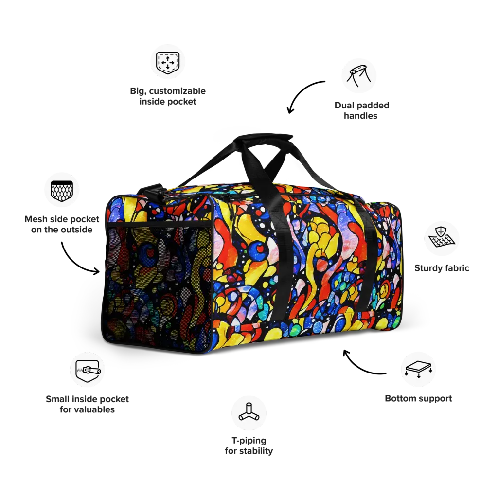 Supernova Symphony on Duffle Bag — Right Front