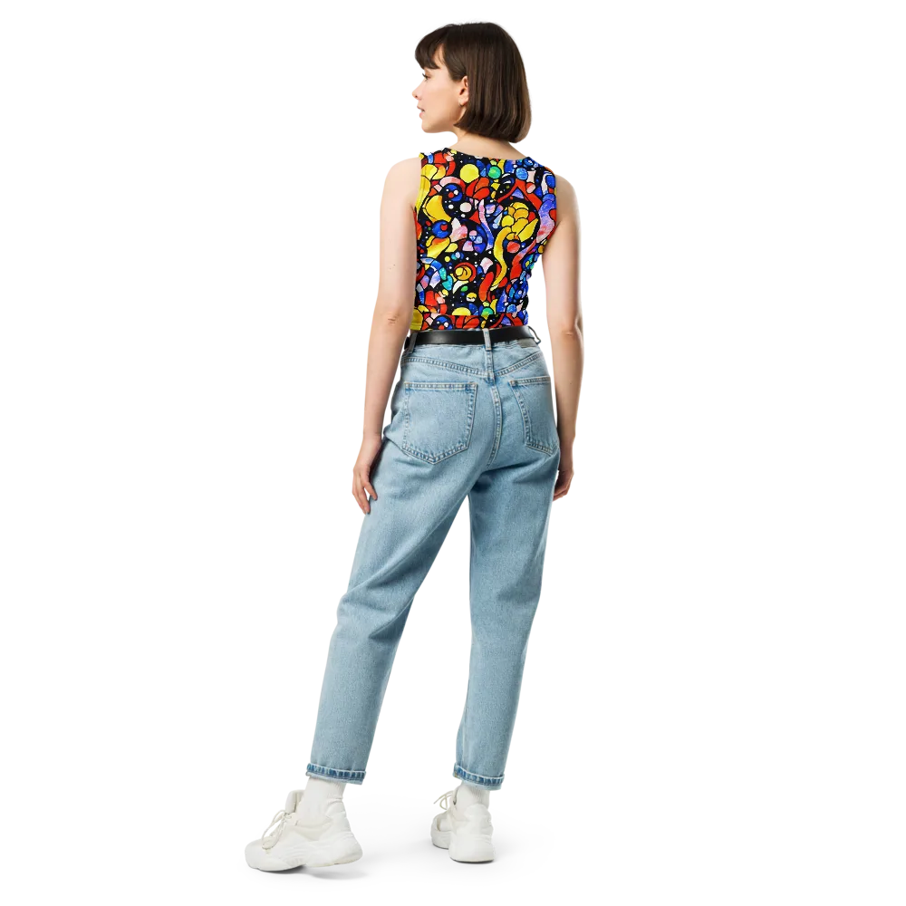 Supernova Symphony on Crop Top — Back