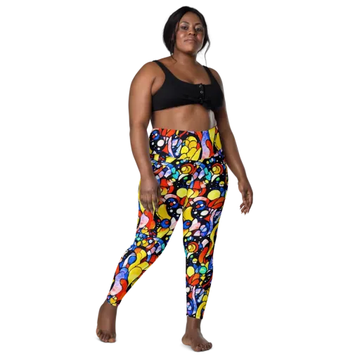 Supernova Symphony on a Leggings with Pockets