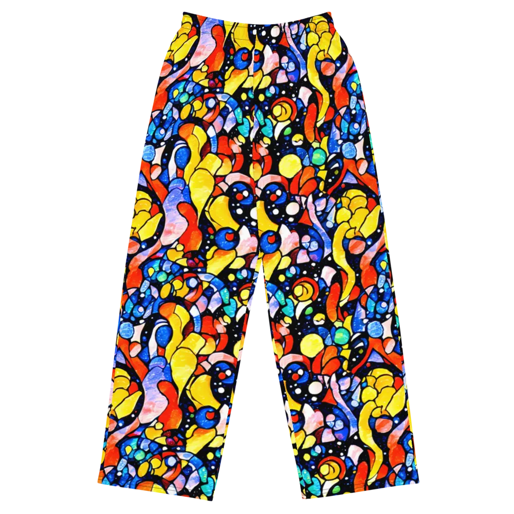 Supernova Symphony on Wide-Leg Pants — Front