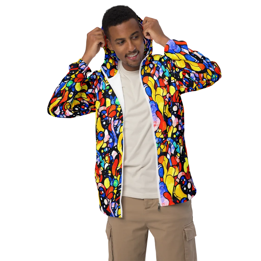 Supernova Symphony on Men's Windbreaker — Front