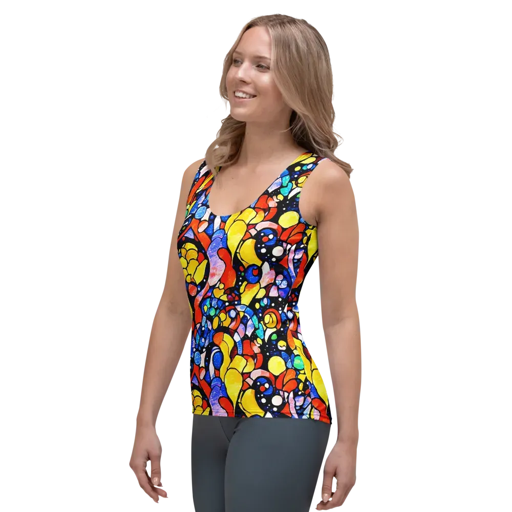 Supernova Symphony on Women's Tank Top — Left Front